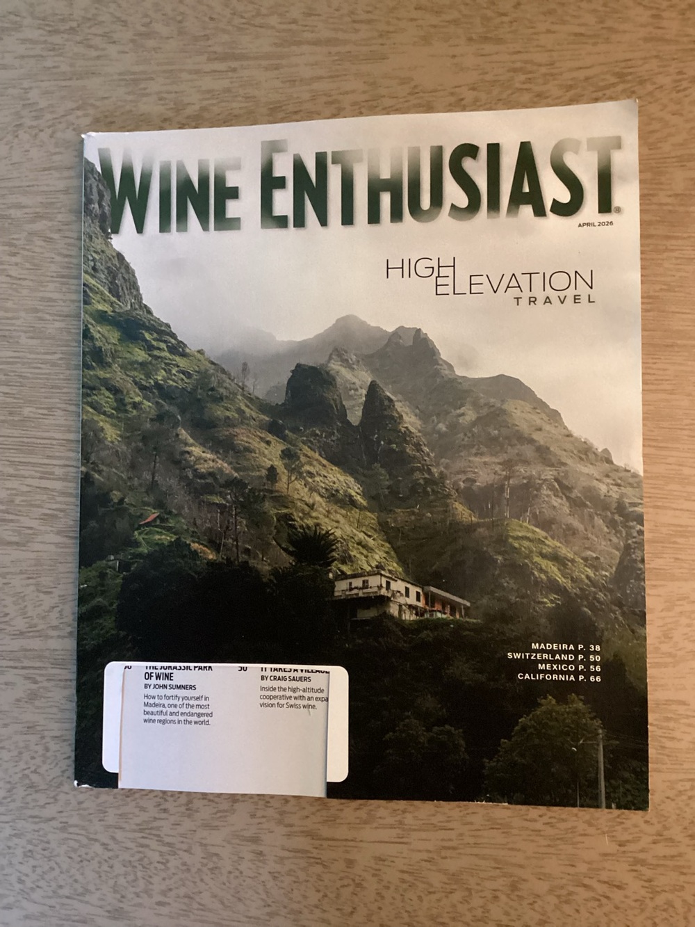 Wine Enthusiast Magazine March 2026 Issue